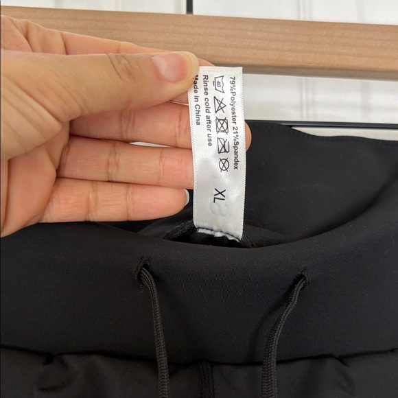 Skinnify Resistance Band Drawstring Jogger Style Leggings, Black, XL - Picture 7 of 11